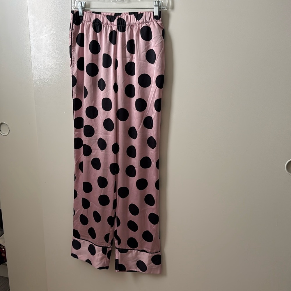 Victoria’s Secret polka dot silk pajama pants